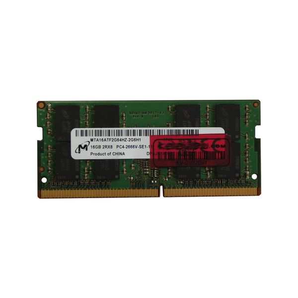 رم لپ تاپ DDR4 تک کاناله 2666 مگاهرتز CL19 میکرون مدل PC4-21300 ظرفیت 16 گیگابایت
