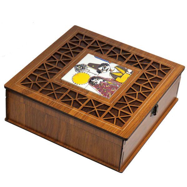 جعبه چای کیسه ای لوکس باکس طرح عاشقانه کد LB2108