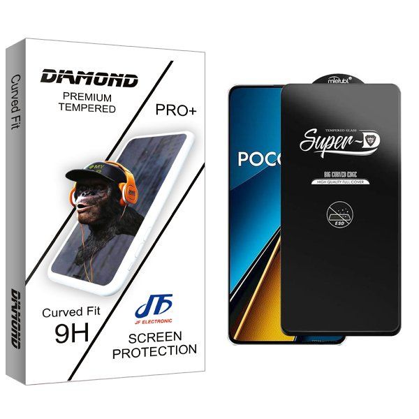 محافظ صفحه نمایش جی اف مدل Diamond Superd_ESD مناسب برای گوشی موبایل شیائومی Poco X6