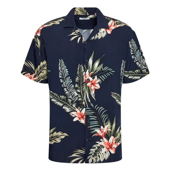 پیراهن آستین کوتاه مردانه جک اند جونز مدل هاوایی12202240