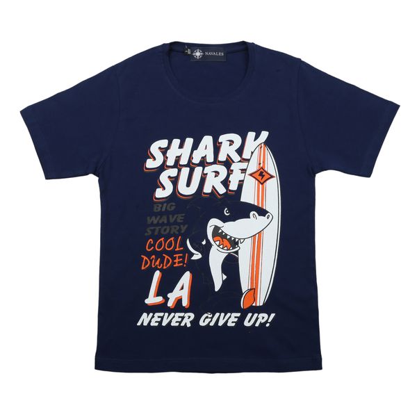 تی شرت پسرانه ناوالس مدل SHARK SURFING