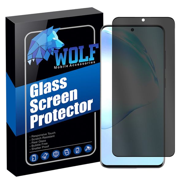 محافظ صفحه نمایش حریم شخصی ولف مدل PRUC مناسب برای گوشی موبایل سامسونگ Galaxy S20 Ultra 
