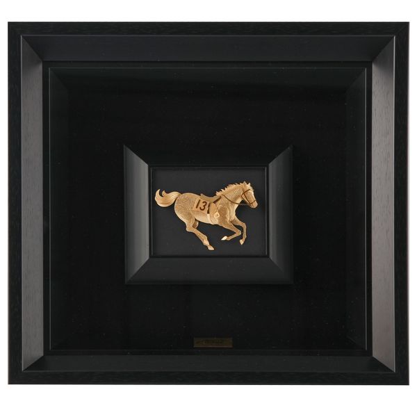 تابلو ورق طلا الون طرح اسب شماره 13 کد 198353