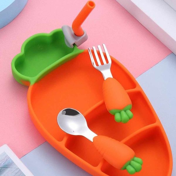 ست ظرف غذا کودک 4 تکه مدل هویج