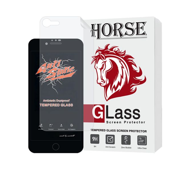 محافظ صفحه نمایش هورس مدل ANTNABKHO مناسب برای گوشی موبایل اپل iPhone 8 / iPhone 7 / iPhone SE 2020 / iPhone SE 2022 به همراه محافظ پشت گوشی