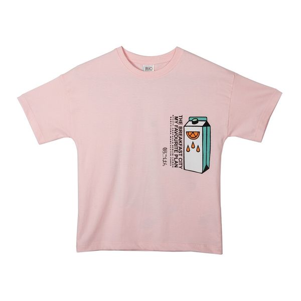 تی شرت آستین کوتاه بچگانه جی بی جو مدل Breakfast کد 3053