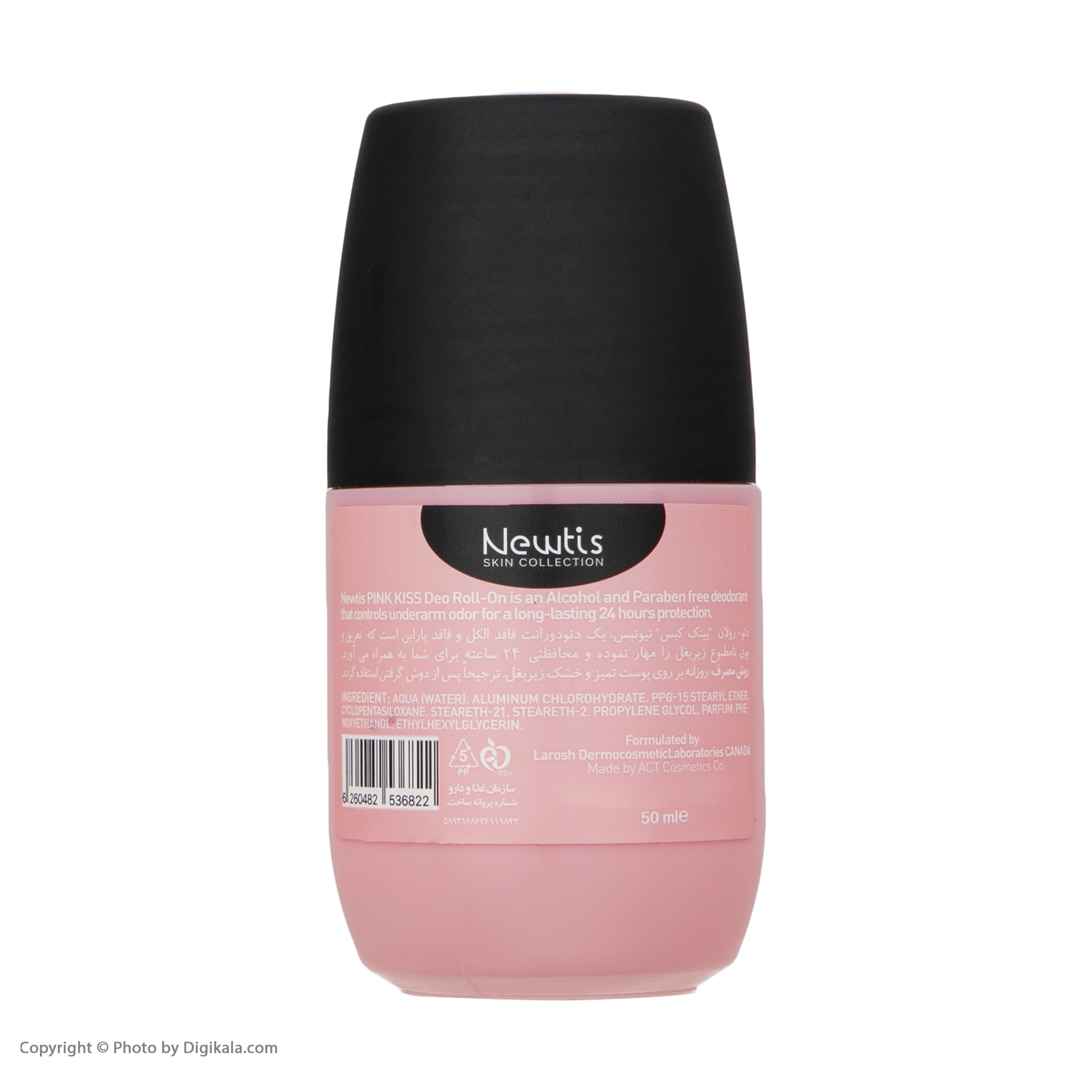رول ضد تعریق زنانه نیوتیس مدل Pink Kiss حجم 50 میلی لیتر