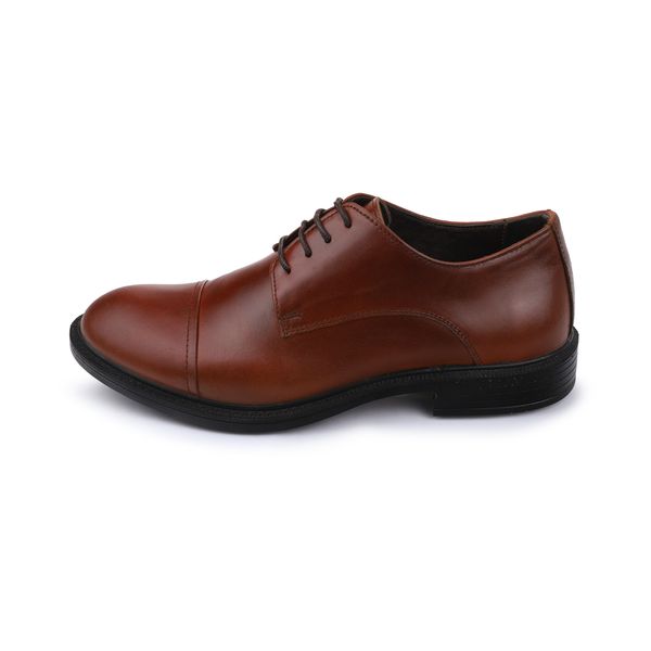 کفش مردانه کفش شیما مدل آکسفورد 152 رنگ عسلی