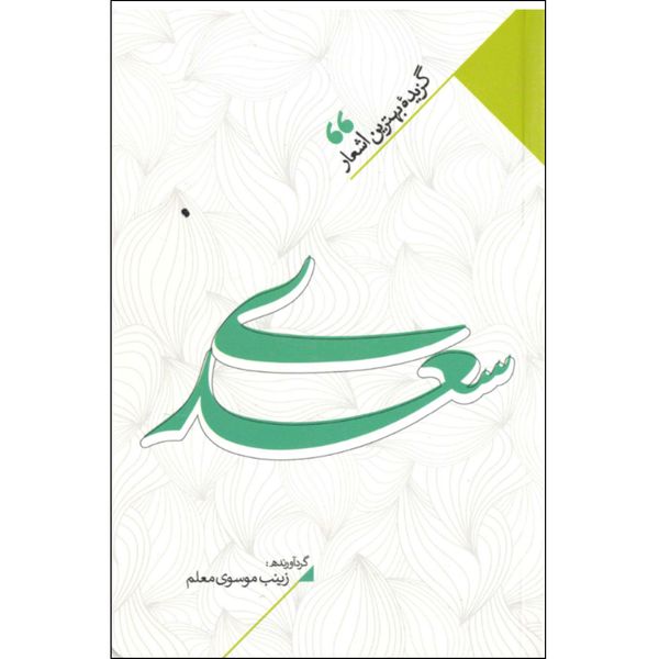 کتاب منتخب اشعار سعدی شیرازی اثر زینب سادات موسوی معلم نشر نگاه آشنا 
