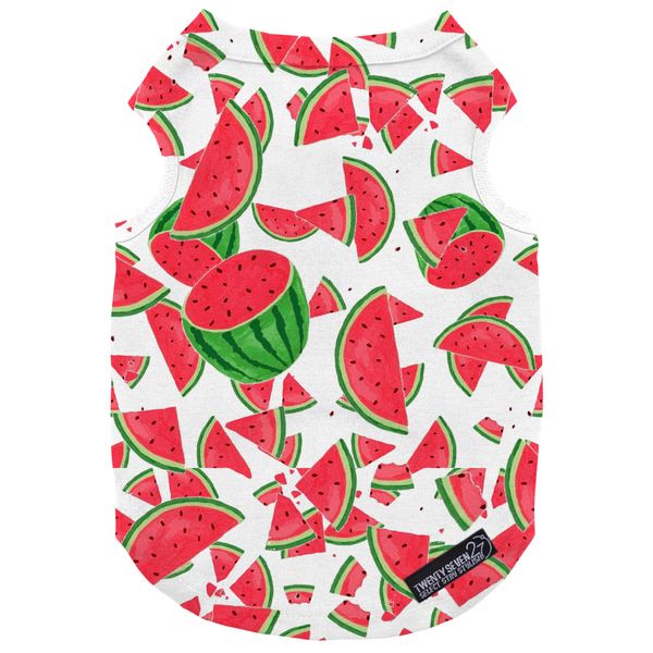لباس سگ و گربه 27 طرح Slices Watermelon کد MH835 سایز XL