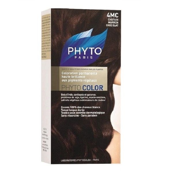 کیت رنگ موی فیتو مدل PHYTO COLOR شماره 4MC حجم 40 میلی لیتر