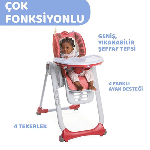 صندلی غذاخوری کودک چیکو مدل Polly 2 Start Baby