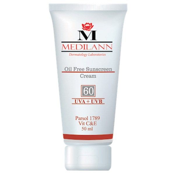 کرم ضد آفتاب رنگی مدیلن SPF60 مناسب پوست چرب  حجم 50 میلی لیتر