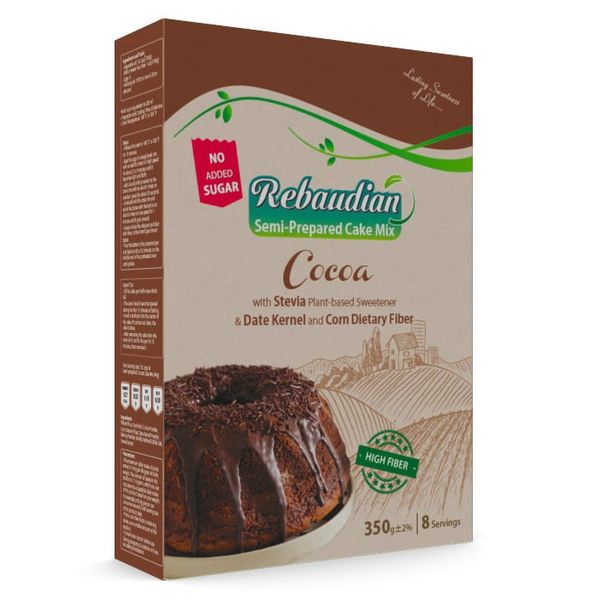 پودر کیک نیمه آماده رژیمی کاکائویی ربودیان - 350 گرم