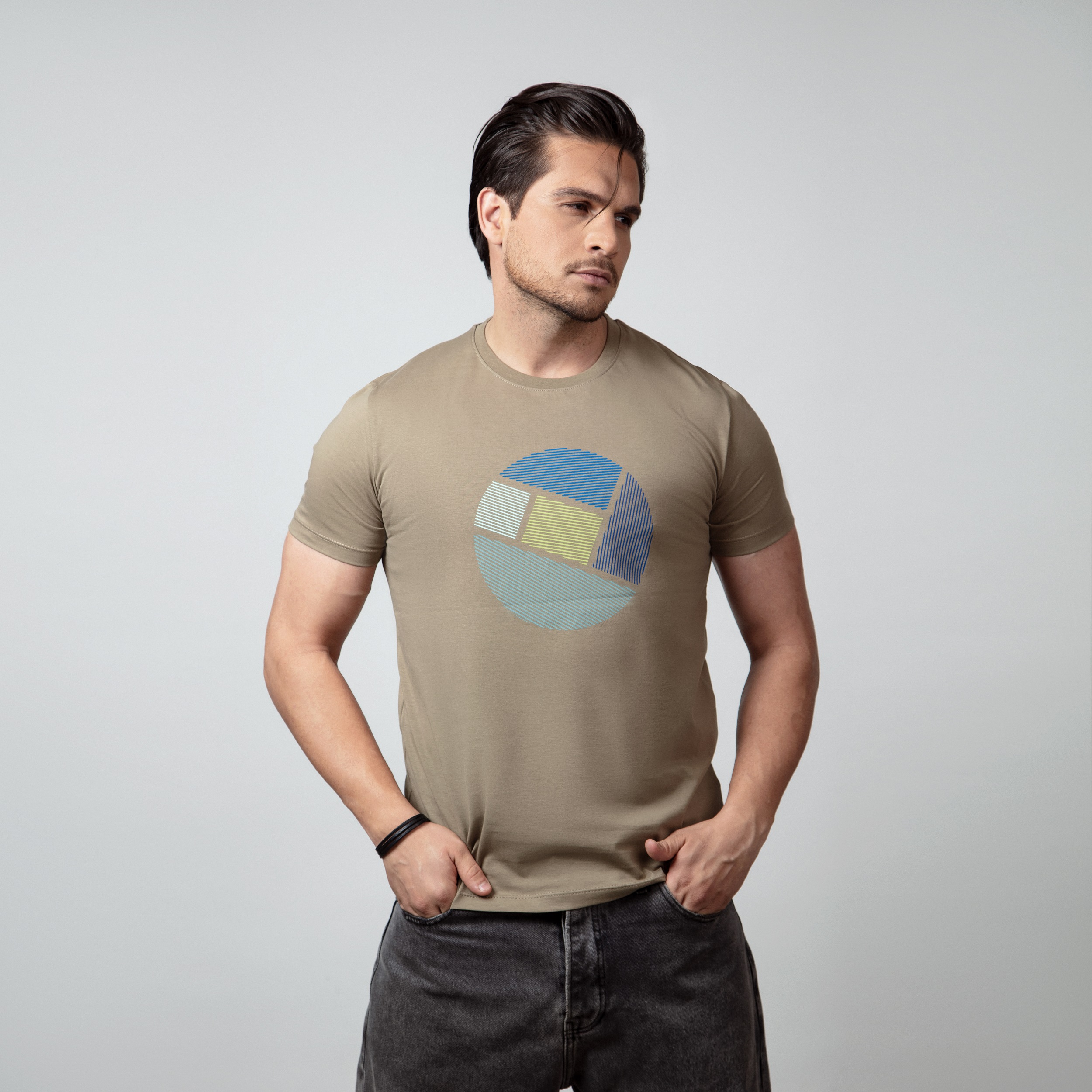 تی شرت آستین کوتاه مردانه باینت مدل 751-2