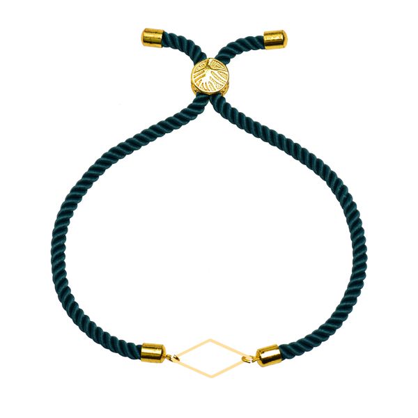 دستبند طلا 18 عیار زنانه کرابو طرح لوزی مدل Kr102202