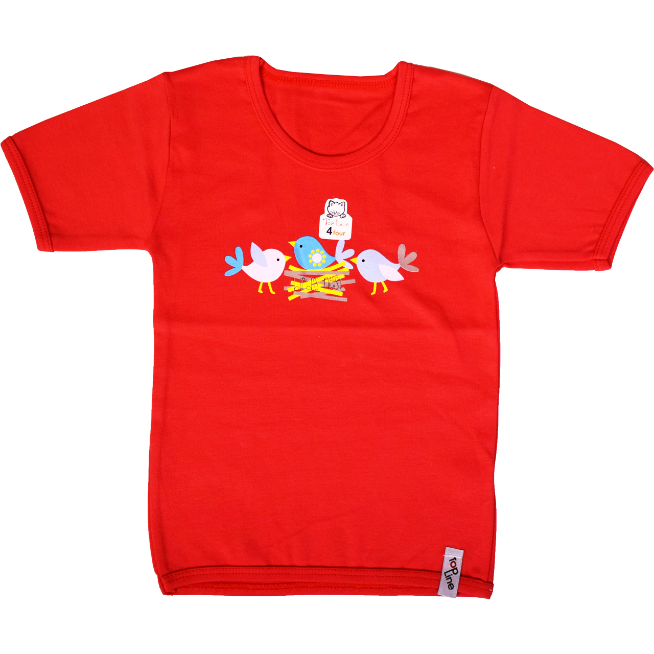 تی شرت آستین کوتاه نوزادی تاپ لاین طرح جوجه کد 008sj-1
