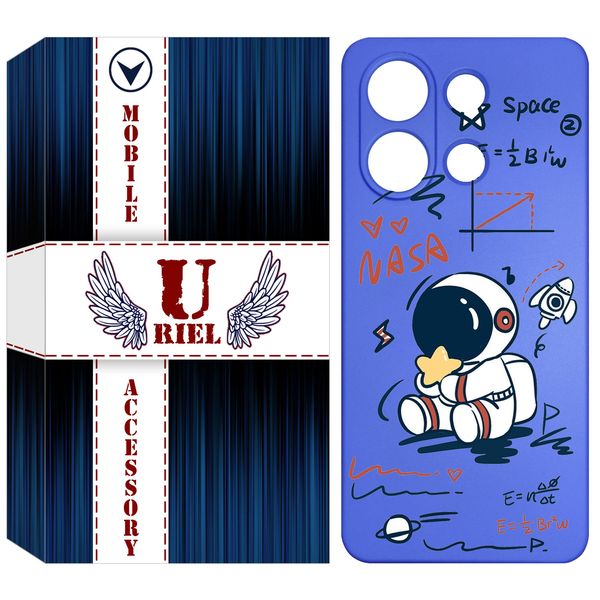 کاور یوریل مدل سیلیکونی کد 1 طرح فضانورد مناسب برای گوشی موبایل شیائومی Redmi Note 13 4G