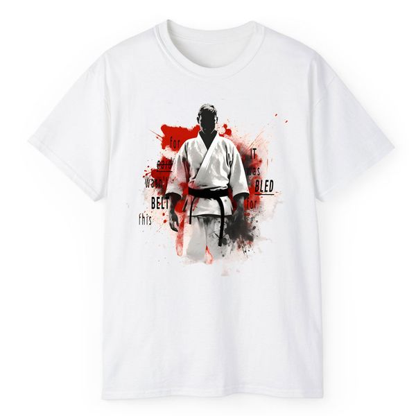 تی شرت آستین کوتاه مردانه مدل کاراته کد 1929