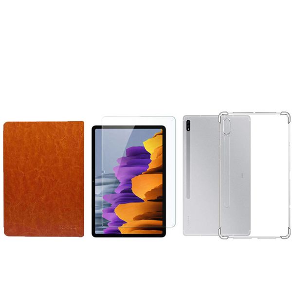 کیف کلاسوری کاکو مدل HM-123 مناسب برای تبلت Galaxy Tab S7 SM-T875 به همراه کاور و محافظ صفحه نمایش