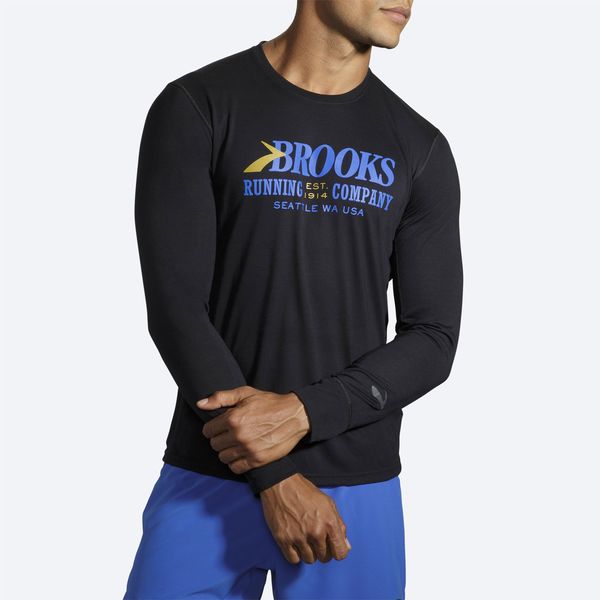 تی شرت ورزشی مردانه بروکس مدل LONG SLEEVE