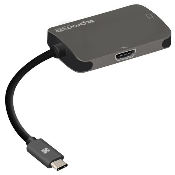 مبدل USB-C به HDMI/VGA پرومیت مدل uniHub-C4