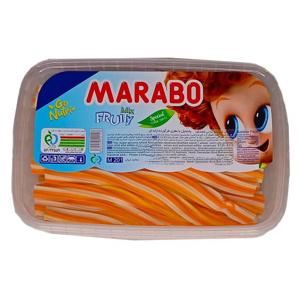 پاستیل پیچشی با طعم پرتقال مارابو - 900 گرم