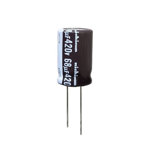 خازن الکترولیت 68 میکروفاراد 420 ولت نیچیکون مدل TEC-68420