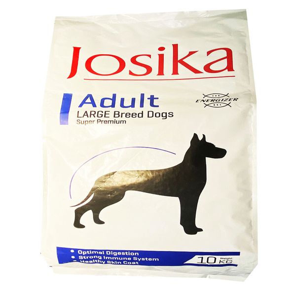 غذای خشک سگ ژوسیکا مدل large adult وزن 10 کیلوگرم