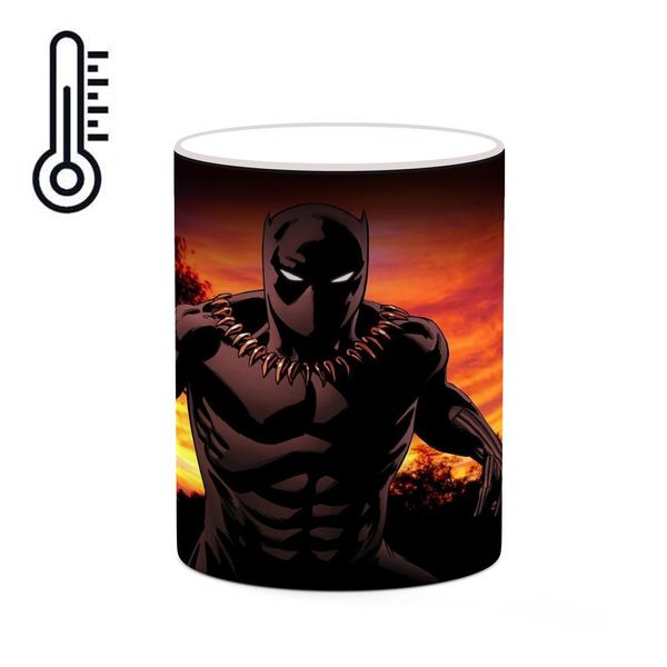 ماگ حرارتی کاکتی مدل بلک پنتر Black Panther Marvel کد mgh38059