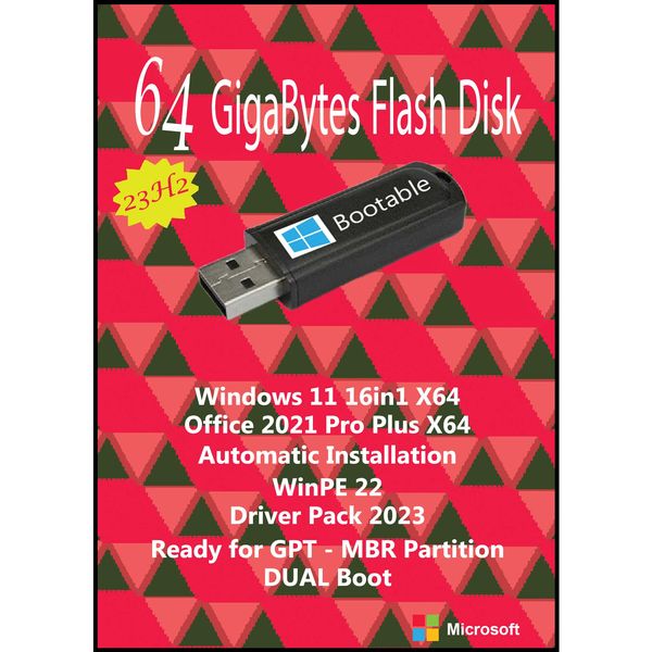 سیستم عامل Windows 11 X64 23H2 16in1 - Driver Pack Offline - Office 2021 نشر مایکروسافت