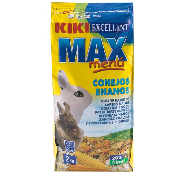 غذای خشک جوندگان کیکی مدل EXCELLENT MAX MENU وزن 2 کیلوگرم