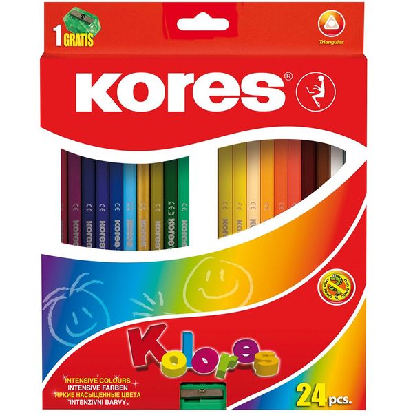 مداد رنگی 24 رنگ کورس مدل Kolores