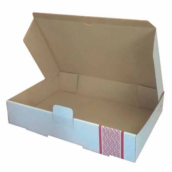 جعبه بسته بندی مدل غذای بیرون بر دو پرسی رنگی کد G2 بسته 25 عددی