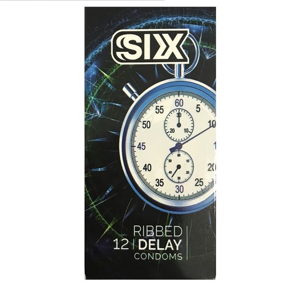 کاندوم سیکس مدل Ribbed Delay بسته 12 عددی