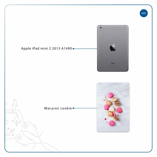 برچسب پوششی ماهوت مدل Macaron cookie مناسب برای تبلت اپل iPad mini 2 2013 A1490