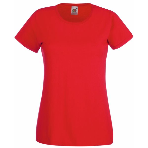 تشرت آستین کوتاه زنانه فروت آو د لوم مدل HG-987 رنگ قرمز