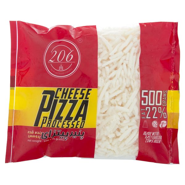 پنیر پیتزا پروسس رنده شده 206 - 500 گرم