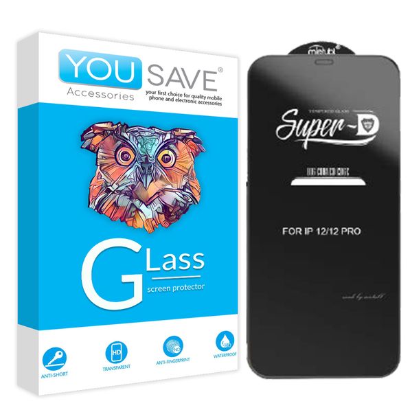 محافظ صفحه نمایش SUPER D مدل YOU SAVE مناسب برای گوشی موبایل آیفون Iphone 12PRO