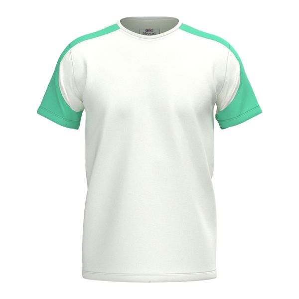 تی شرت آستین کوتاه مردانه برساد مدل E115 رنگ سفید