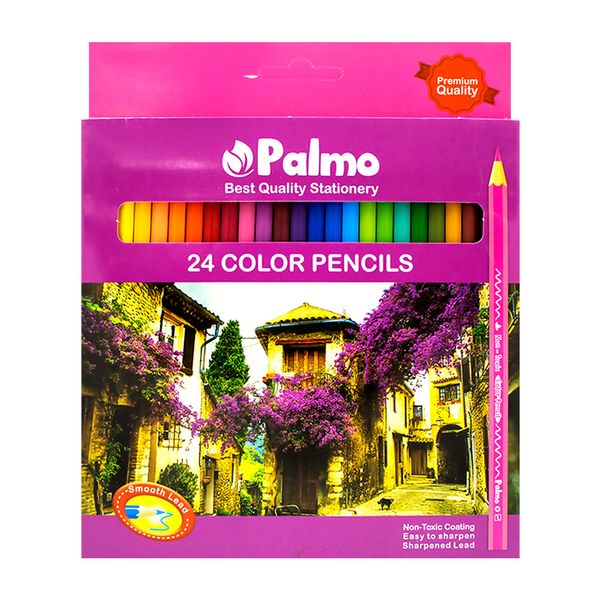 مداد رنگی 24 رنگ پالمو مدل 1204