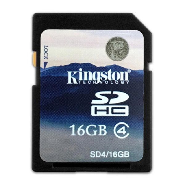 کارت حافظه SDHC کینگستون مدل SD4 کلاس 4 سرعت 4MB/s ظرفیت 16 گیگابایت
