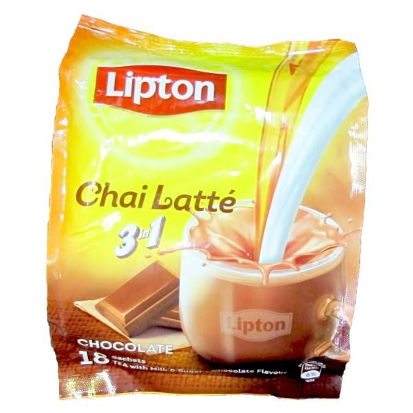 چای لاته لیپتون مدل Chocolate 3 in 1 بسته 18 عددی