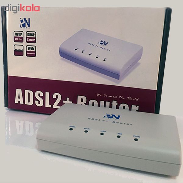 مودم روتر ADSL 2 Plus با سیم و USB فی نت مدل BIG-331TRA 