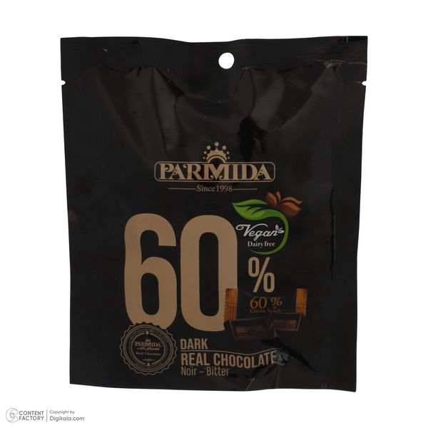 شکلات تلخ 60 درصد پارمیدا - 70 گرم 