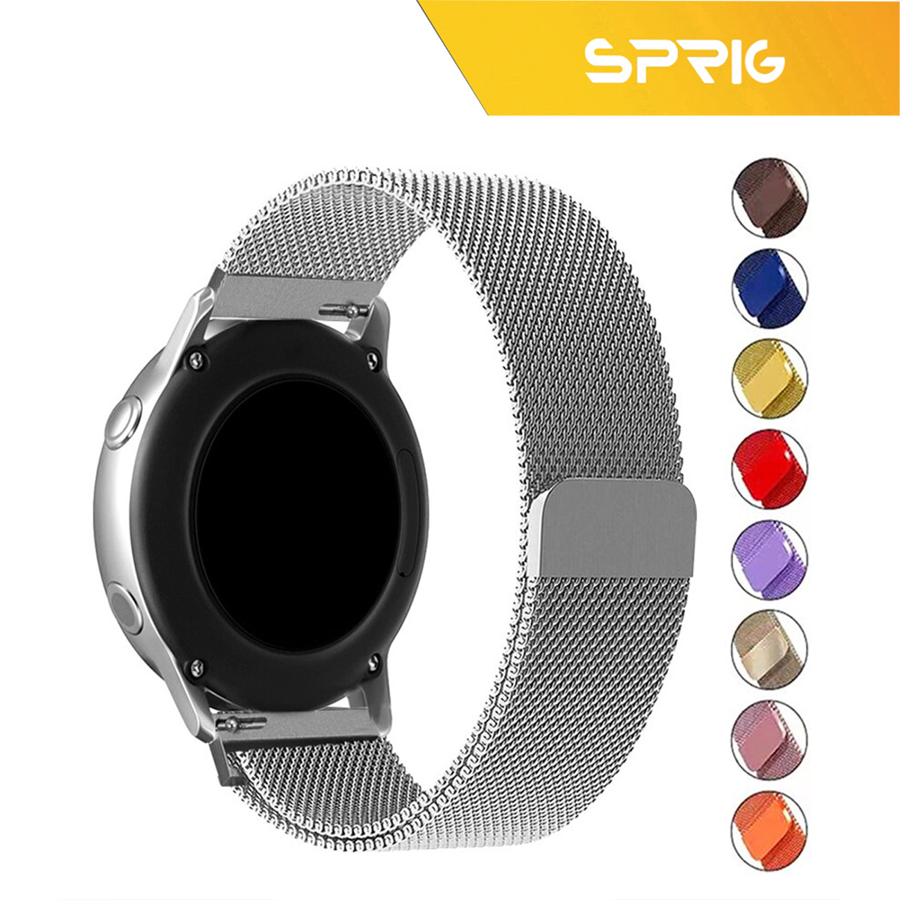 بند اسپریگ مدل Milanese STL مناسب برای ساعت هوشمند سامسونگ Galaxy Watch 5 Pro 45mm