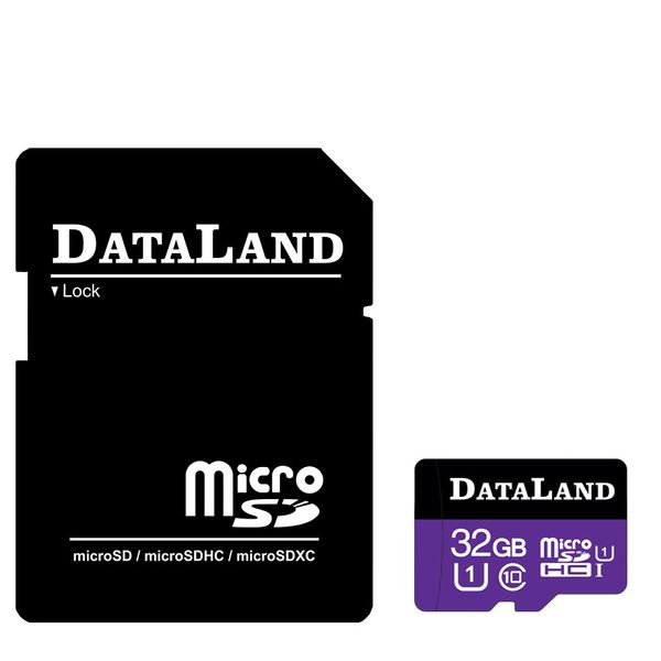 کارت حافظه microSDHC دیتالند مدل 533x کلاس 10 استاندارد UHS-I U1 سرعت 85MBps ظرفیت 32 گیگابایت همراه با آداپتور SD