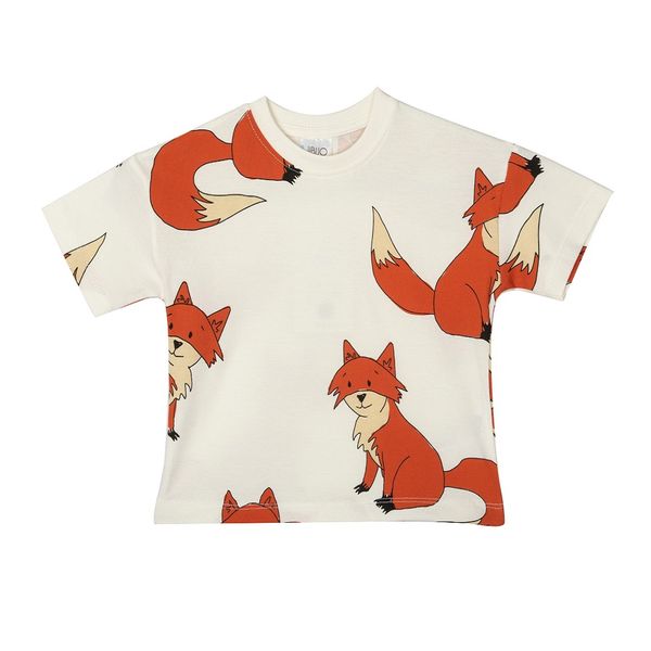 تی شرت آستین کوتاه بچگانه جی بی جو مدل  FOX کد 3042