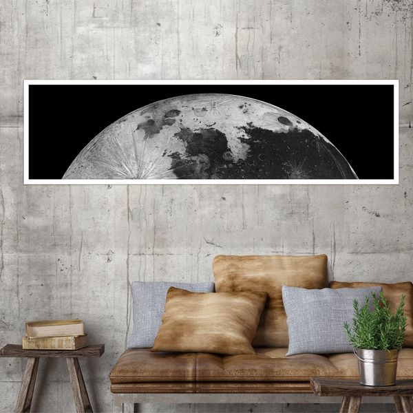 تابلو بکلیت طرح نیم کره ماه مدل کشیده W-7815