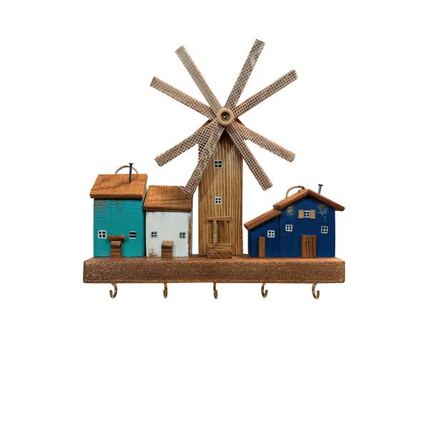 جاکلیدی چوبی مدل دهکده رویایی کد 5313